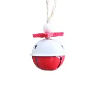 Christmas Snowflake Jingle Bell Metal Ornaments - 12pcs