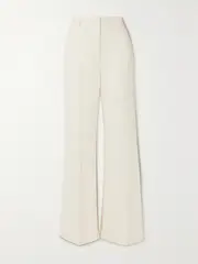 [TOTEME] TOTEME - Flared Crepe Pants - White - DK36 DK 36 White