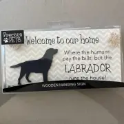 Labrador Hanging Sign by Splosh! New In Box