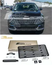 For 23-Up Kia Sportage EOS Plate Full Sized Front Bumper Tow Hook License Mount (for: Kia)