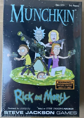 MUNCHKIN RICK AND MORTY STEVE JACKSON CARD GAME NEW SEALED