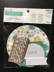 Mason Jar Label Kit 37pc 12 Lid Wraps Labels Tag Twine Celebrate It Spring New