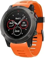 [ISOUDE] Colorful 26mm Outdoor Sport Silicone Wrist Strap Replacement Bracelet Watchband for Garmin Fenix 3 HR Watch Band