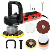6" Dual Action Polisher Sander Polisher Kit Random Orbital w/ Disk Pad 6 Speeds