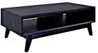 YARA SOLID ACACIA TIMBER COFFEE TABLE BRUSHED BLACK