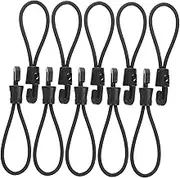 Kisangel 20pcs Heavy Duty Bungee Cords with Hooks Elastic Tie Down Straps for Luggage Camping and Outdoor Activities Durable Reliable and Easy to Use