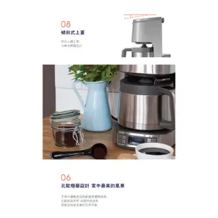 Electrolux 伊萊克斯 瑞典 1.25L 美式咖啡機 ECM7814S 不鏽鋼保溫壺 設計家系列