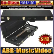 On-Stage GCE6000B Hardshell Electric Guitar Case/ 1 Year Manufacture Warranty