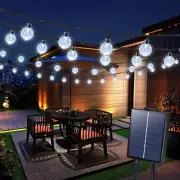 Solar String Lights Outdoor, 65FT 100LED Solar Globe String Lights 8 Lighting Mo