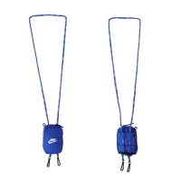 在飛比找momo購物網優惠-【NIKE 耐吉】配件小包-隨身包 零錢包 掛繩 證件套 藍