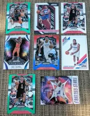 LA Clippers 8-Card Lot: Paul George & Zubac Green/Disco + Jerome Robinson Rookie