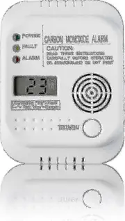 Carbon Monoxide Detector, Battery Powered, Gas Detector With Display And Temperature Gauge-Excellentp