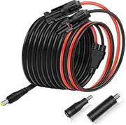 COMeap Solar Panel Adapter for Jackery, 16.4ft(5m) Compatible with MC-4 to DC 8mm Extension Cable with DC7909 to DC8020/DC5525 Connector for GZ Yeti Jackery Bluetti Solar Power Station 12AWG