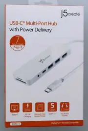 J5 Create USB-C Multi-Port Hub With Power Delivery
