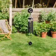 45"Long Solar Dragonfly Silhouette Wind Chime Ornament Home Decor Unique Gift