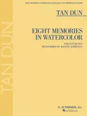 Tan Dun Eight Memories in Watercolor Classical Guitar Duet Sheet Music Book