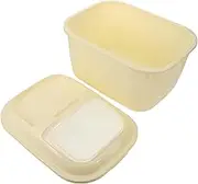 SHINEOFI Airtight Rice Storage Container with Clear Lid Capacity Food Bucket for Pantry Organization Durable and Sturdy Design with Rolling Wheels for Rice Beans