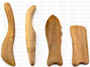 2 x Sandal Wood Gua Sha Board Hard Scraping Board for Massage Healthy 檀香木刮痧板 排毒