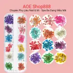LIGHTNING DRY NAIL FLOWERS 小花瓣混合 12 種顏色,專業美甲行業 (AOE SHOP888)