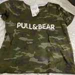 PULL BEAR 迷彩短袖上衣