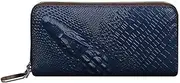 [SLEDEZ] Punk Wallet Men's Wallet Leather Personalised Clutch Bag Vintage Zipper Long Card Bag