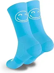 [HappyTraining] Sports Socks, Breathable Socks, Anti-Blister, Quick-Drying, Compression Socks, Fun, Heat Regulating, Unisex, Anti-Blister, Lightweight for Running, Fitness, Cycling Socks, Crossfit,
