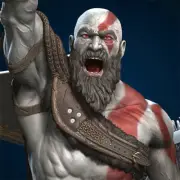 1/8 34cm Kratos 3D Printing Garage Kit Figure Model Kit Unpainted Unassembled GK