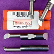 MICRO 100 QBT 4 - 260750 Carbide Boring Tool-Top Rake Chipbreaker Machinist