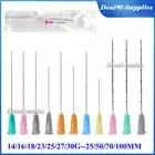 5x Micro Cannula Sterile Fine Needle 25/50/70100mm Disposable Blunt-tip Cannula