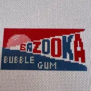JTD Jessica Tongel Designs BAZOOKA Bubble Gum 18m Needlepoint Canvas