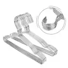 Sleek and Sturdy Stainless Steel Coat Hanger Closet Clothes Organizer (20pcs)