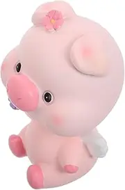 ERINGOGO Cute Pig Bobblehead Car Decor Resin Dashboard Ornament for Office Desktop