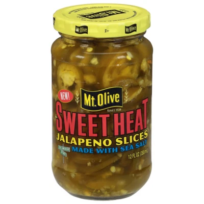 2 Mt. Olive Sweet Heat Jalapenos Slices 2 Bottles