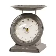 Scale Old Towne Clock Candle Holder Vintage Blue or Dark Gray Decorative Scale
