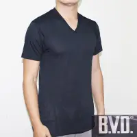 在飛比找Yahoo!奇摩拍賣優惠-【BVD】時尚型男涼感V領短袖上衣1件組