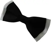 [Zasel] Boys Black On White Two Tone Layer Bow Tie Black, White