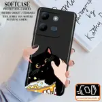 RY49 軟包 MACAROON INFINIX SMART 7 最新保護殼圖案 BLACK CAT SMART 7 保