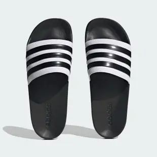 ADIDAS ADILETTE SHOWER 休閒 拖鞋 黑白 男女鞋 -GZ9508