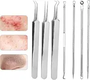 Whitehead Extraction Tool, Stainless Steel 7X Skin Pore Cleaning Kit, Stainless Steel Skin Pore Cleaning Popper Tool For Pimples Blemishes