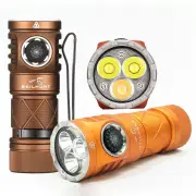 SKILHUNT EC200S-Mini XP-G4 + NiCHIA 519A 6500K + 3000K 2100+570 Lumens Dual Channel USB-C Rechargeable Powerful EDC Flas