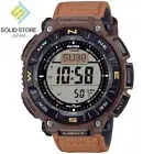 CASIO PRO TREK PRG-340L-5JF Climber Line Triple Sensor Solar Watch Brown 51.7mm