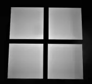 LOT OF FOUR (4) THIN SQUARE ALUMINA CERAMIC SUBSTRATE 2" x 2" x .025" No.: 503