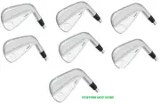 Maltby TS4 Forged Golf Club 5-GW Iron Heads Only Right Hand Pearl Chrome Head