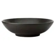 Oneida L6500000750 Luzerne Lava Black 25 oz. Porcelain Dinner Bowl - 2 Doz