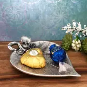 Wombat on Leaf Trinket Dish for Tea Lights, Wedding Rings, Jewellery