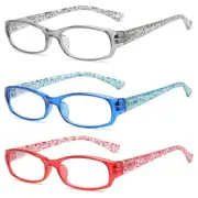 3-Pack Blue Light Blocking Reading Glasses Spring Hinge Frame Readers for Men...