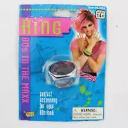 Ring 80's Retro Fancy Dress Up Halloween Adult Costume Party Accessory #1
