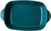 1pc High Temperature Resistant Ceramic Baking Tray for Microwave and Oven Compact Green Baking Pan Dishwasher Safe for Cheese and Casseroles present for Home Chefs