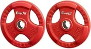 Weight Plates Standard 15kgx2 Dumbbell Barbell Plate Weight Lifting Home Gym Red