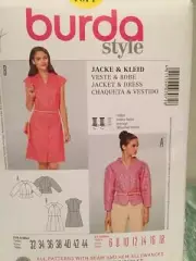 Burda Sewing Pattern 7071 Ladies Misses Jacket Dress Size 6-18 Uncut